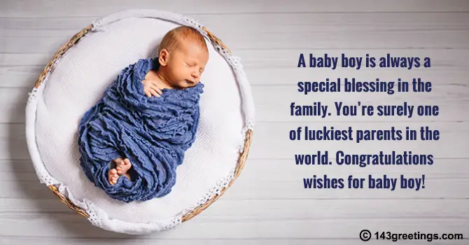 Congratulations Message for Baby Boy